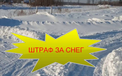 ШТРАФ ЗА СНЕГ
